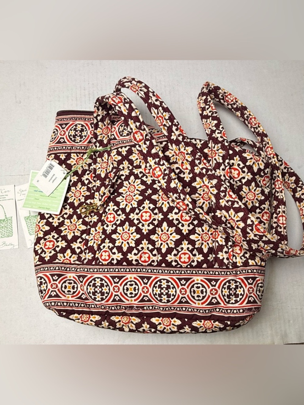 Vera Bradley Medallion Villager Tote Bag Retired Style & Pattern Legacy Item NWT